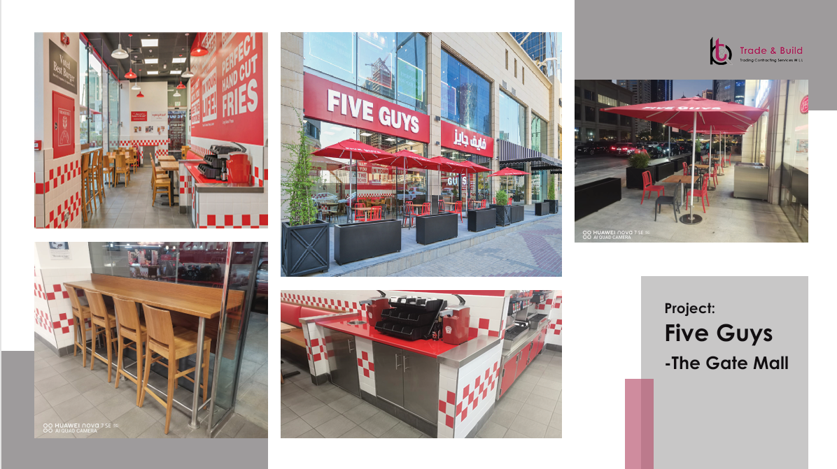 Five Guys project collage